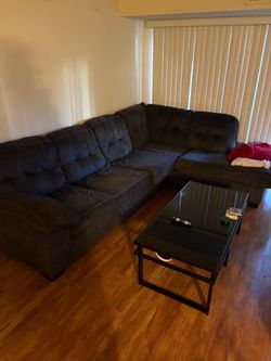 Fold out Couch and table
