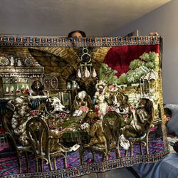 Dogs playing Poker Large Area Rug 