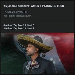 Alejandro FERNANDE TONIGHT!