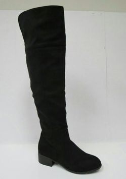 Black knee high boots