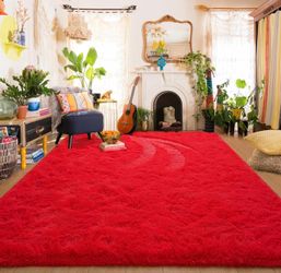 "NEW"   Shag Fluffy Area Rug        (5 ft. x 7 ft.)