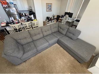 Grey Sectional Couch – Moving Sale – Pickup Only