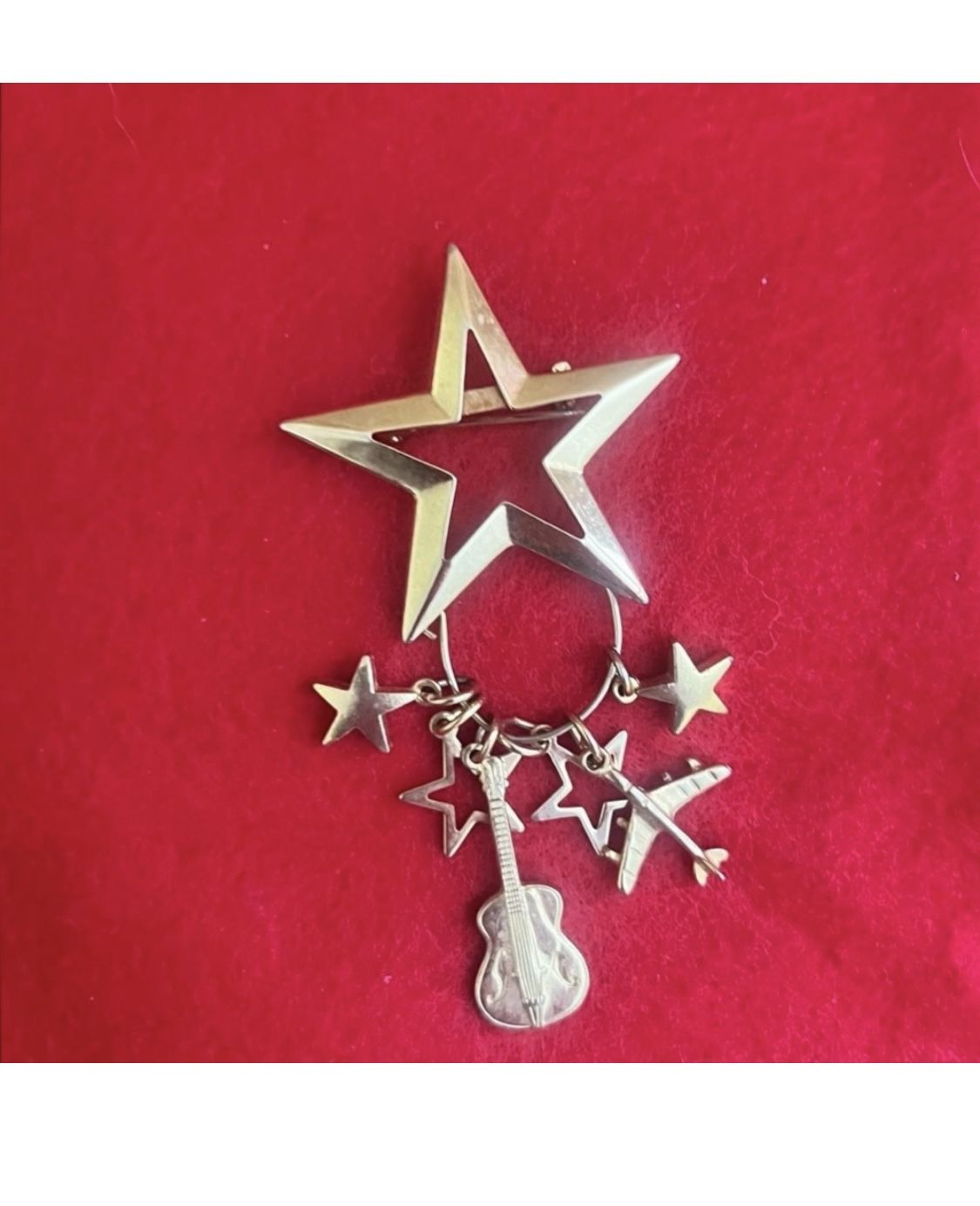 Star 6 Charm Brooch