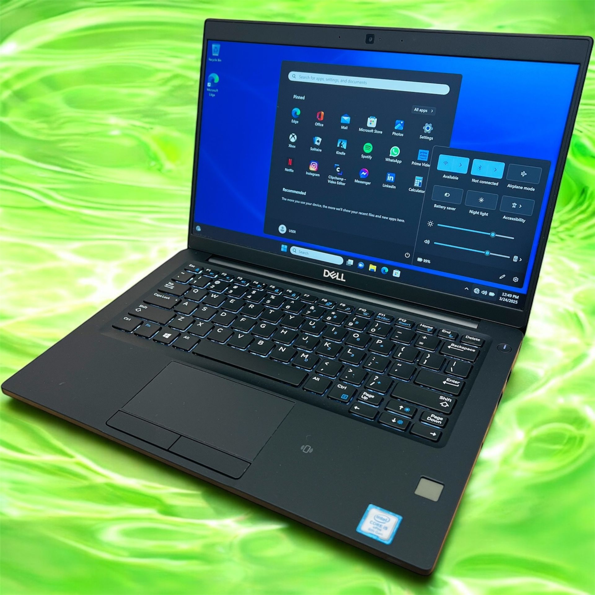 Dell i5 8th Gen vPro Quad Core Full HD Touchscreen laptop / Windows 11 Pro / SSD 256GB / RAM 8GB / Camera / Bluetooth / HDMI / USB C / Antivirus / Cha