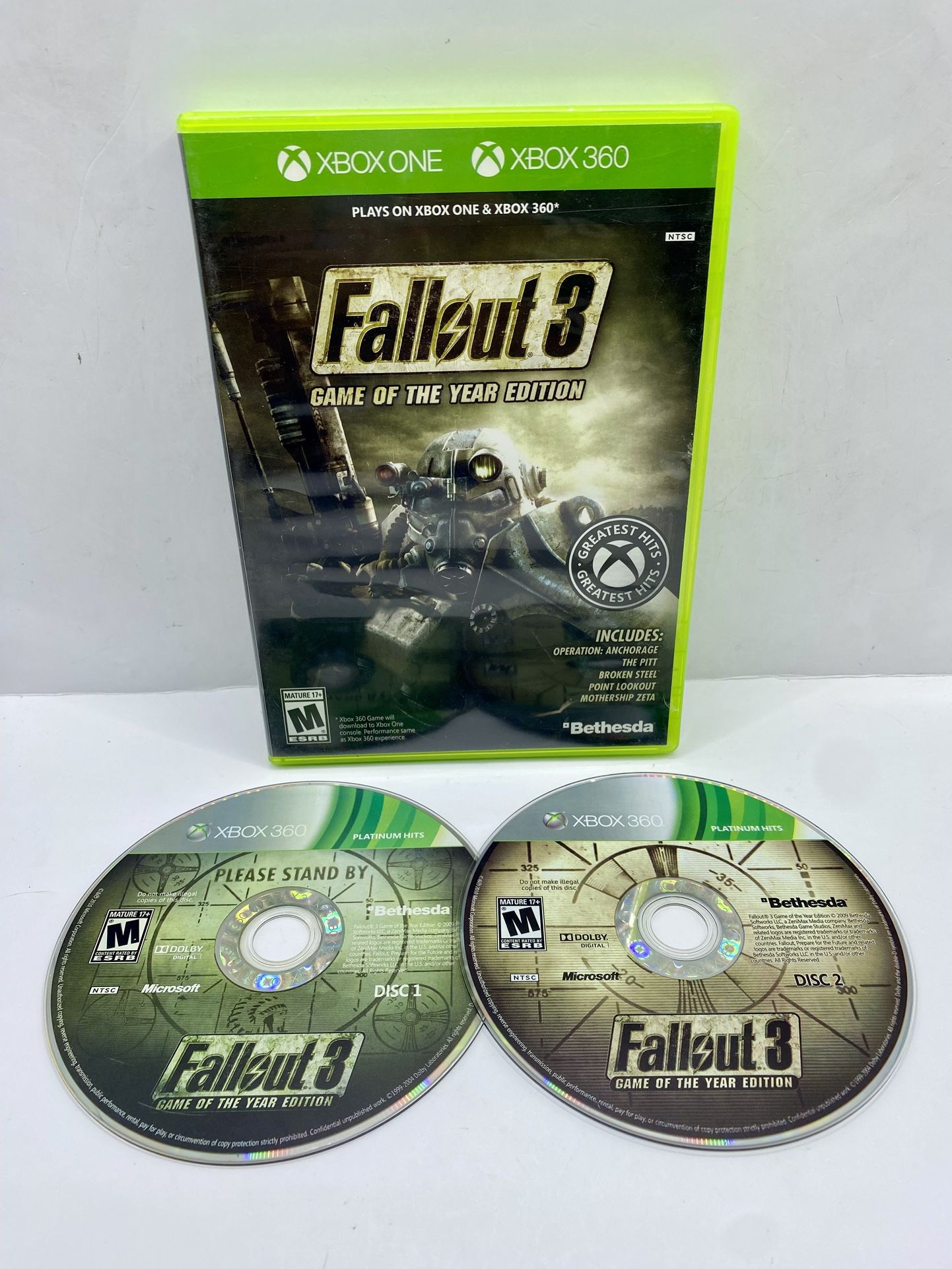Fallout 3 GOTY Microsoft Xbox 360/ Xbox One /Greatest Hits Tested Series X