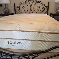 Queen Saatva Classic Plush Soft Mattress - Like New