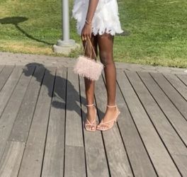 Pink Sandals Heels Size 6