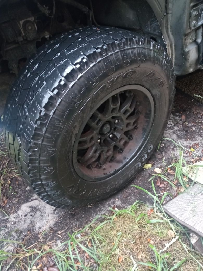 Universal truck rims and all terrain tires