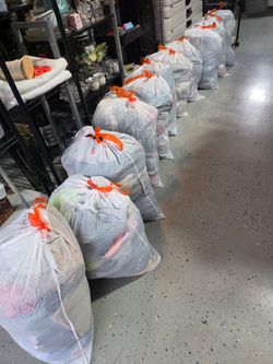 19 bags of clothes