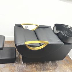 Shampoo Bed Black And Gold 