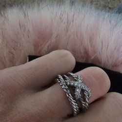 David YURMAN Diamond Cross Ring