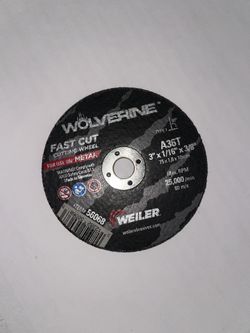 Weiler Wolverine Flat 3” Cutting Wheel