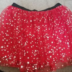 Girls 14/16 Red holiday skirt