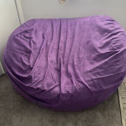 Large Purple Bean Bag 