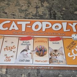 CAT-OPOLY Monopoly Themed Board Game. Brand New & Factory Sealed!