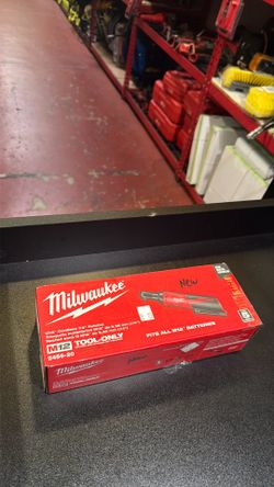 $140 Milwaukee 12 volt cordless 1/4” ratchet