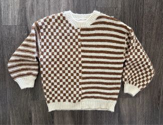 Checkered sweater