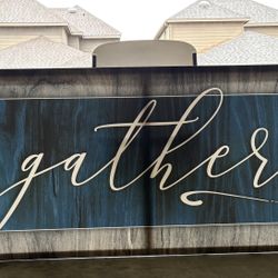 Canvas- Navy Blue Gray-White 60 x 27