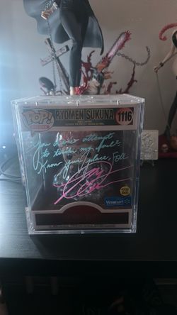 Ryomen sukuna Funko pop glow signed