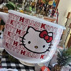 Hello Kitty Soup Mug With Lid