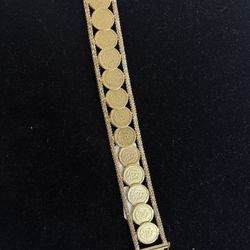 39.2 Grams // Coin Bracelet // 14k GOLD
