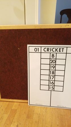 Dart Board Backer and Score Board