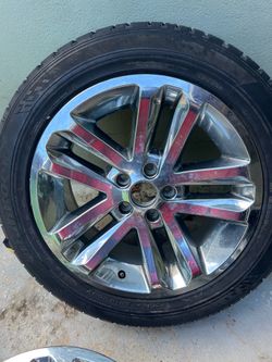 Chrome rims set