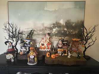 Bluesky Clayworks Halloween candle houses and accessories