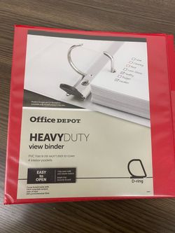 NEW Red office binders  1 1/2 inch