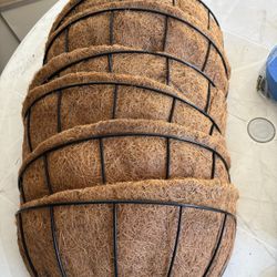 Brand New 6 PCs Half Round Flower Basket 