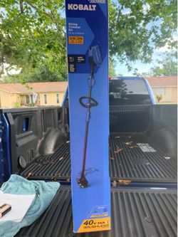 Kobalt Gen4 40-volt 15-in Straight Shaft Battery String Trimmer 4.0 Ah (Battery Included) (Charger Included)