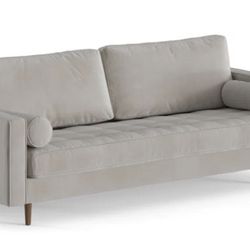 Grey Velvet Sofa