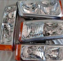 03-06 Chevy Silverado / Avalanche Headlights Faros Calaveras Micas Luces Lamps