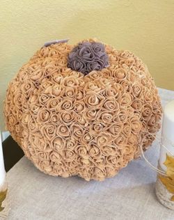 Beautiful Handmade By Me Pumpkin From Roses