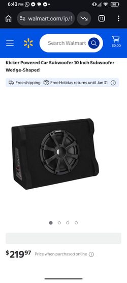 Kicker 10 Inch Powered Wedge Subwoofer