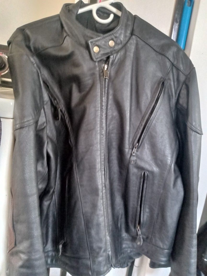 Large Leather Coat