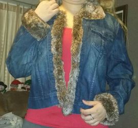 Jean jacket size large