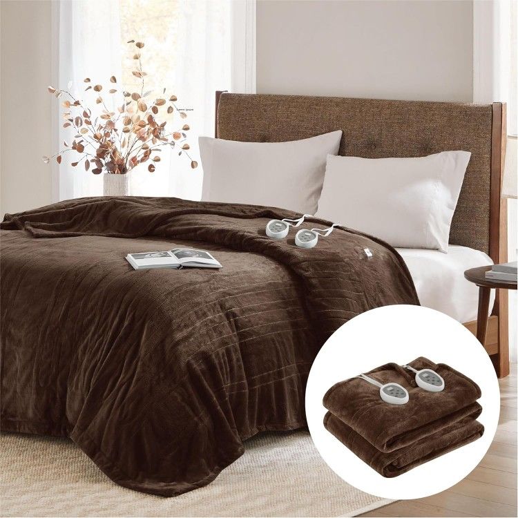 Electric Blanket Queen Size, Heated Blankets with Dual Control | Auto Shut Off 84Wx90L FO... F...