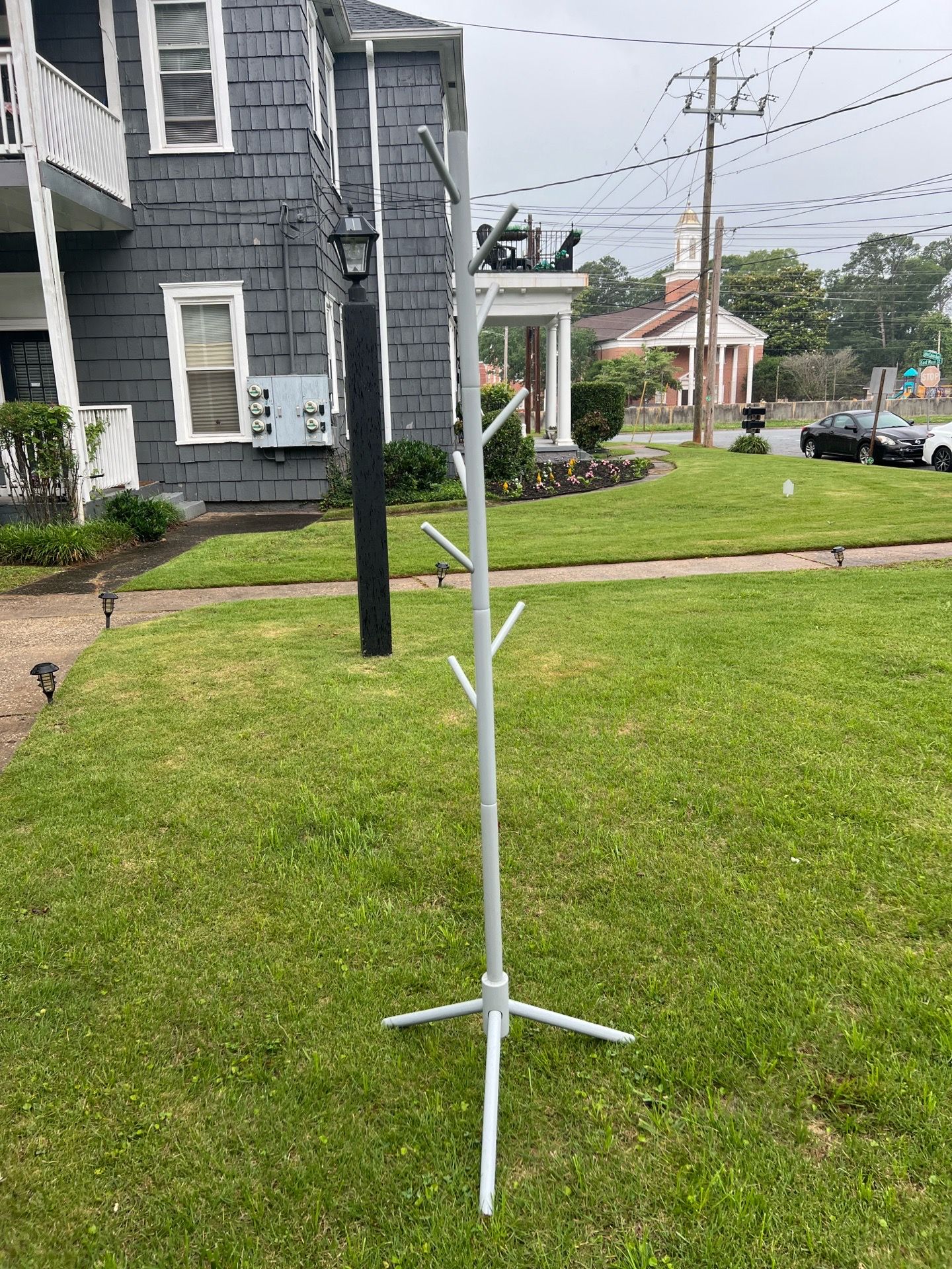 Grey Coat Rack