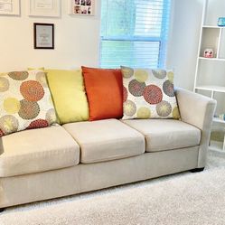 Two Khaki Couches 