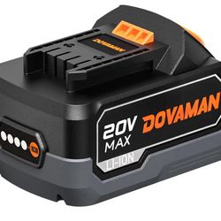 DOVAMAN B200 20V 4.0Ah Lithium-ion Battery Pack, Compatible with Cordless TITANCE X8 TITANCE X9 High Torque Impact Wrench (Battery Only) 