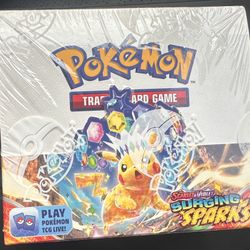 Pokémon TCG Scarlet & Violet Surging Sparks Booster Box Sealed SMALL TEAR