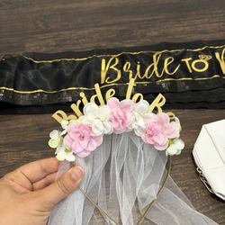 Bride To Be Sash And Crown 