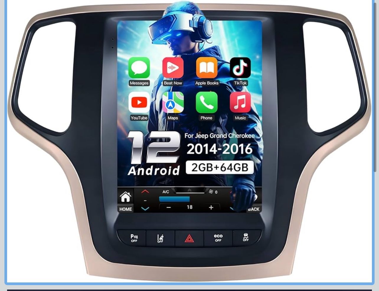 Car Radio Stereo for Jeep Grand Cherokee 2014-2016