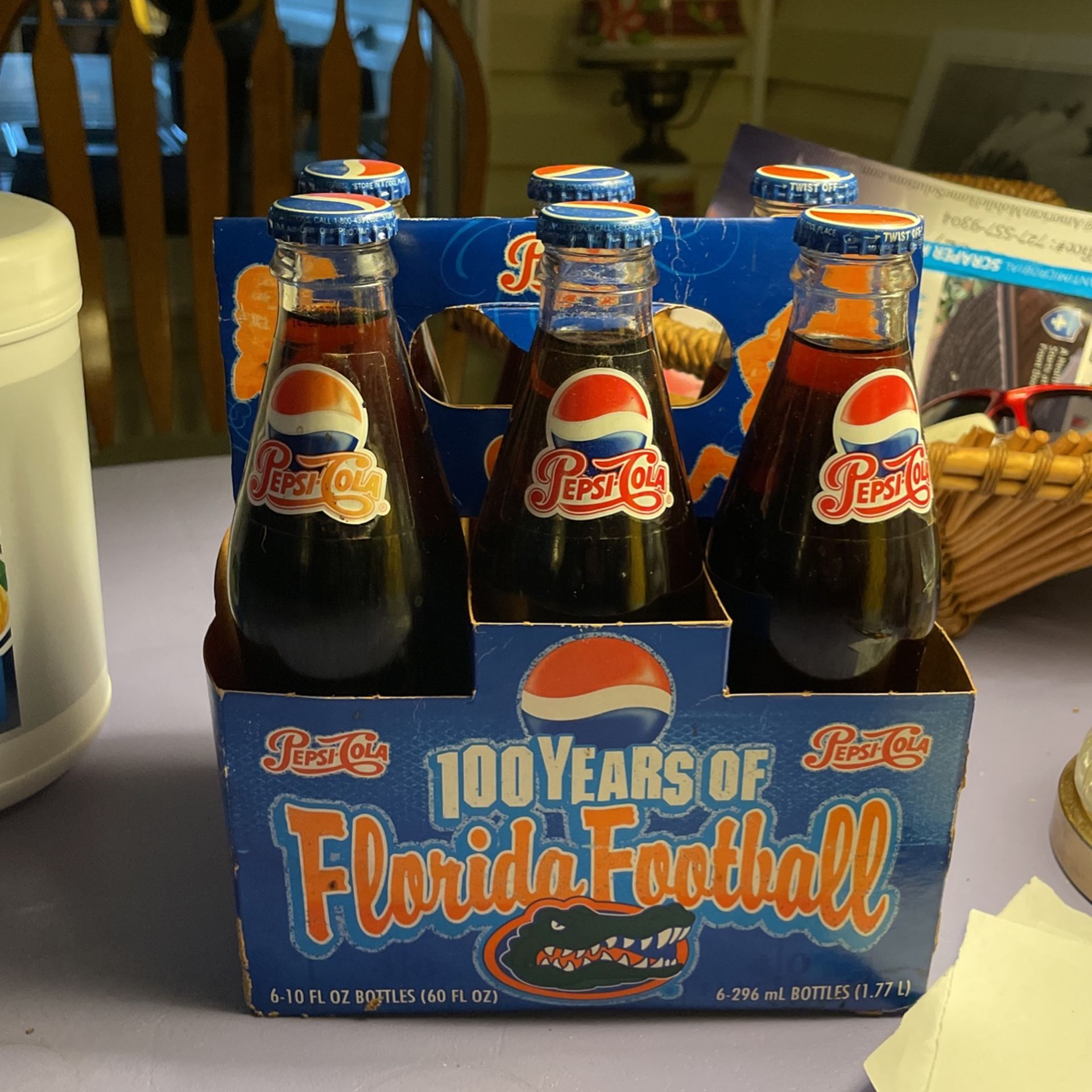 Pepsi Cola Gator 100 Year Anniversary 6 Pack