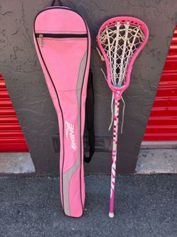 Brine Pink Lacrosse Stick + Matching Carrying Case