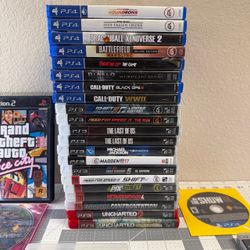 PlayStation Game Lot - PS2, PS3, PS4, PS Vita, PSP - TRADE