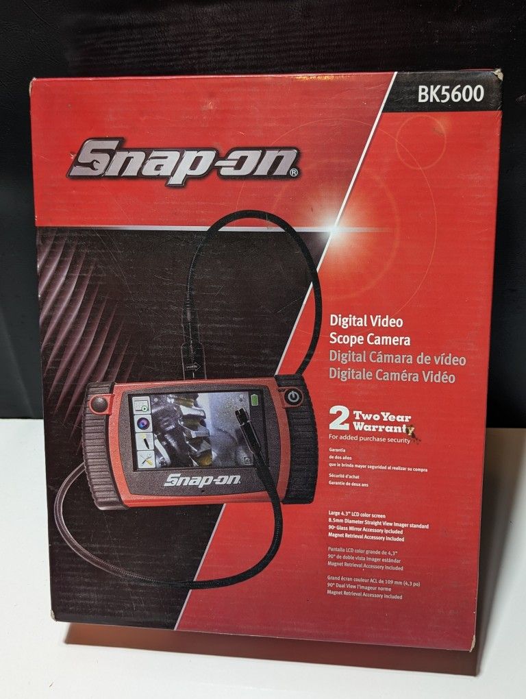 Snap-on BK5600 Digital Video Scope Camera - Precision Inspection Tool with LCD Screen
