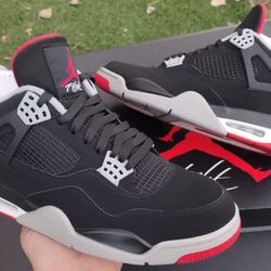  Air Jordan 4 Black Cement And Red Colorway, Size 11 Men's From Footlocker 