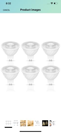 MR16 LED Bulb 3000K Soft White, 40W Halogen Equivalent, 5W LED GU5.3 MR16 AC/DC 12V Spotlight Bulb, 450LM 60 Degree Beam Angle, Non Dimmable LED for